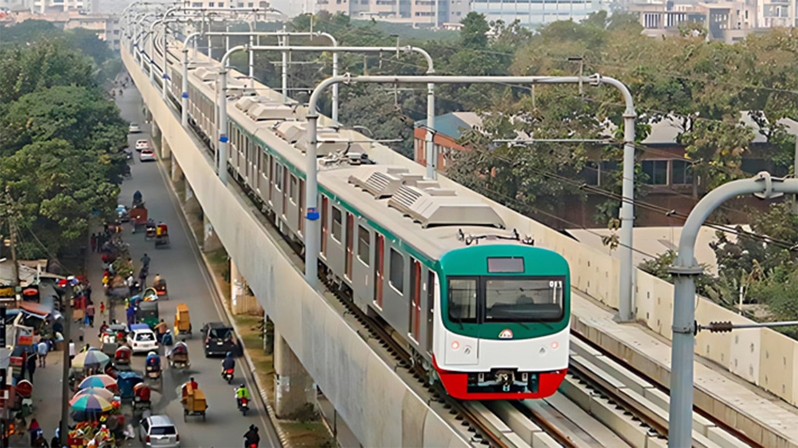 মেট্রোরেল। ফাইল ছবি