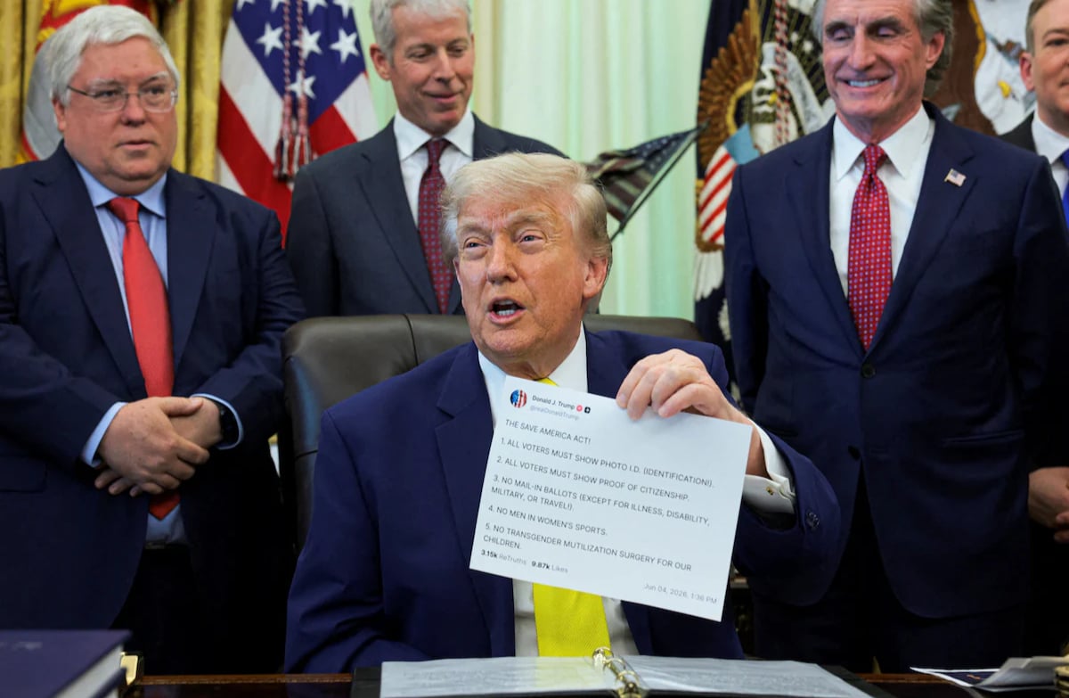 Trump sued over service that offers paid early access to Truth Social posts