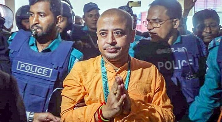 ২ মামলায় জামিন, চিন্ময় কৃষ্ণ দাসের মুক্তি এখনই নয়