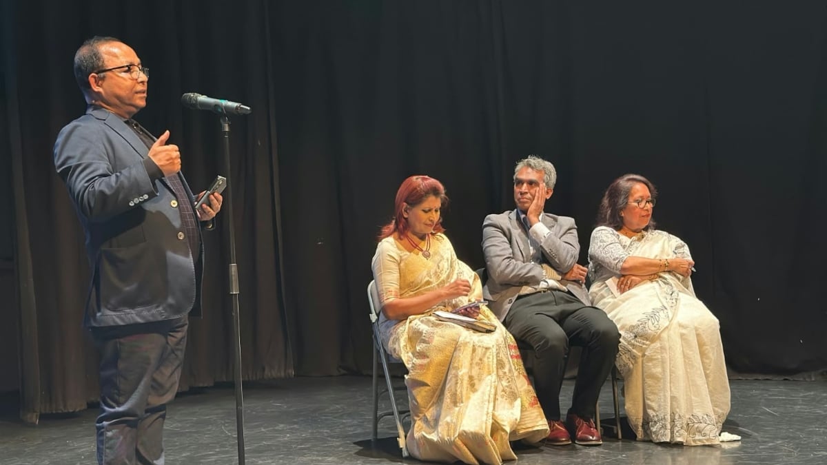 অনুষ্ঠানে বক্তব্য রাখেন পাঞ্জেরী পাবলিকেশন্সের ব্যবস্থাপনা পরিচালক কামরুল হাসান শায়ক।